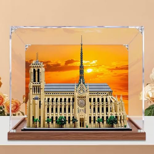 Acryl-Display-Box entworfen für Lego 21061 Notre Dame de Paris Conservation Collection, Geschenk, staubdichte Aufbewahrungsbox, Präsentationsbox (Blockmodell nicht im Lieferumfang enthalten) von XDHVBES