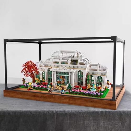 Acryl-Display-Box entworfen für Lego 21353 Botanical Garden Conservation Collection, Geschenk, staubdicht, Aufbewahrungsbox, Schaukasten (Blockmodell nicht im Lieferumfang enthalten) (Legierung braun) von XDHVBES