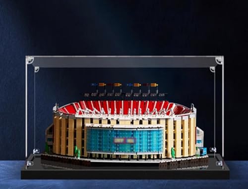 Acryl-Display-Box speziell für Lego 10284 Barcelona Camp NOU Stadionschutz-Serie, Geschenk staubdichte Aufbewahrungsbox (ohne Bausteinmodell) (transparent) von XDHVBES