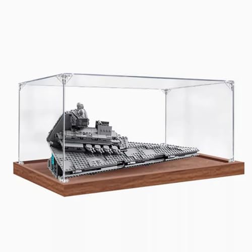 Acryl-Displaybox, entworfen für Lego 75394 Imperial Annihilator Protector Serie, Geschenk-Staub-Aufbewahrungsbox (ohne Baustein-Modell) (2 mm) von XDHVBES