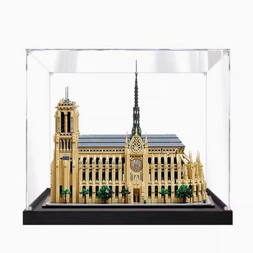 Acryl-Displaybox entworfen für Lego 21061 Notre Dame de Paris Conservation Collection, Geschenk, staubdichte Aufbewahrungsbox, Organizer, Displaybox (Blockmodell nicht im Lieferumfang enthalten) von XDHVBES