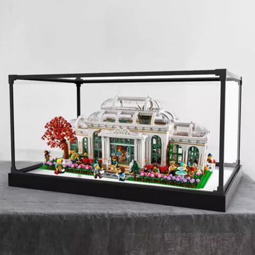 Acryl-Displaybox entworfen für Lego 21353 Botanical Garden Conservation Collection, Geschenk staubdichte Aufbewahrungs-Organizer, Displaybox (Blockmodell nicht im Lieferumfang enthalten) (Legierung von XDHVBES