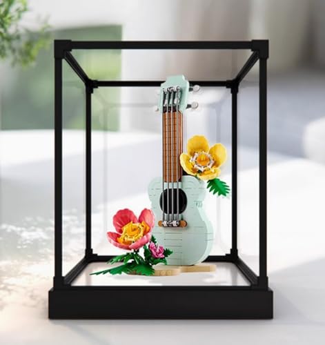 Acryl-Displaybox entworfen für Lego 31156 Tropic of Cancer Ukulele Schutzserie, Geschenk-Staub-Aufbewahrungsbox (ohne das Baustein-Modell) (Legierung weiß) von XDHVBES