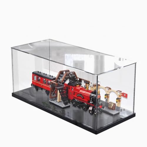 Acryl-Displaybox entworfen für Lego 75955 Express-Zug-Schutz-Serie, Geschenk-Staub-Aufbewahrungs-Display-Box (nicht im Lieferumfang enthalten das Baustein-Modell) (schwarz) von XDHVBES