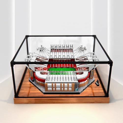 Acryl-Displaybox speziell für Lego 10272 Old Trafford Manchester United Stadionschutz-Serie, Geschenk staubdichte Aufbewahrungsbox (Modell nicht im Lieferumfang enthalten) (Legierung braun) von XDHVBES