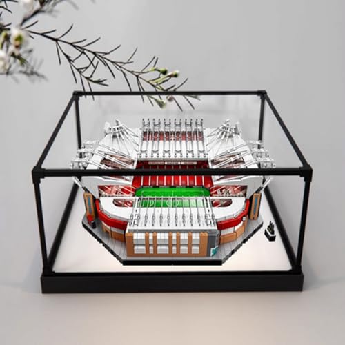 Acryl-Displaybox speziell für Lego 10272 Old Trafford Manchester United Stadionschutz-Serie, Geschenk staubdichte Aufbewahrungsbox (Modell nicht im Lieferumfang enthalten) (Legierung weiß) von XDHVBES