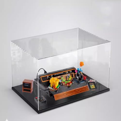 Acryl-Displaybox speziell für Lego 10306 Atari 2600 Spielkonsolen-Schutz-Serie, Geschenk-Staub-Aufbewahrungs-Display-Box (Nicht einschließlich Baustein-Modelle) (Schwarz) von XDHVBES