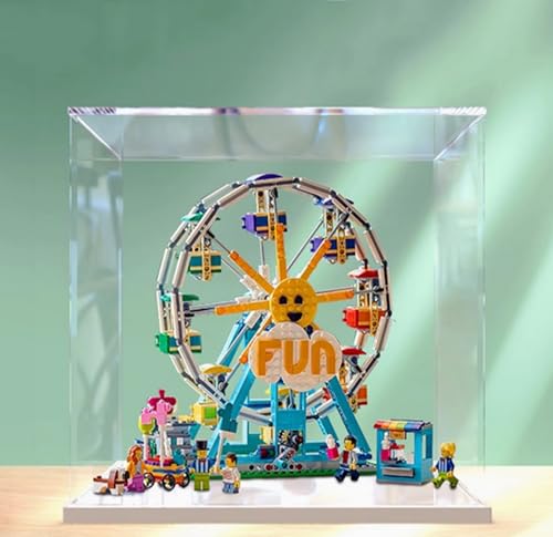 Acryl-Displaybox speziell für Lego 31119 Riesenrad 3-in-1-Schutz-Serie, Geschenk-Staub-Aufbewahrungs-Displaybox (ohne Baustein-Modelle) (weiß) von XDHVBES