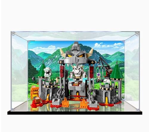 Acryl-Displaybox speziell für Lego 71423 Dead Bones Cool Buster Castle Wars Protection Series, Geschenk Staub Lagerung Display Box (Nicht enthalten das Bausteinmodell) (verspiegelter Hintergrund) von XDHVBES