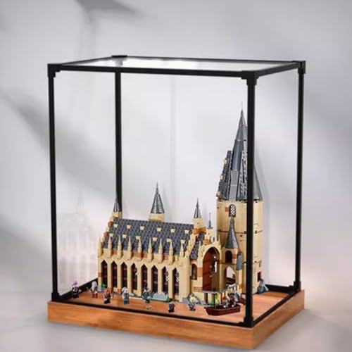 Acryl-Displaybox speziell für Lego 75954 Lobby-Schutz-Serie, Geschenk staubdichte Aufbewahrungsbox (Nicht einschließlich Gebäudemodelle) (Alloy Brown) von XDHVBES