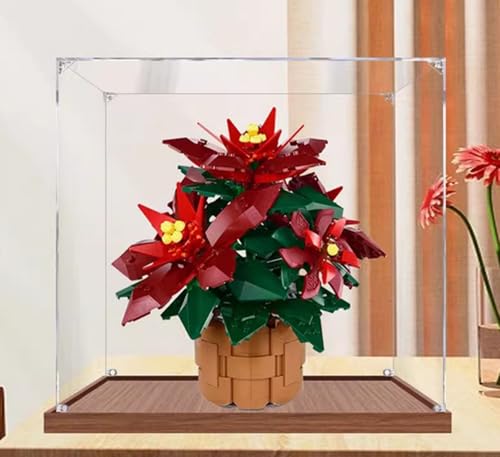 Acryl-Präsentationsbox, entworfen für Lego 10370 Iris, Ewige Blume, Geschenk-Staub-Aufbewahrung und Display-Box (ohne Bausteine) (Braun) von XDHVBES