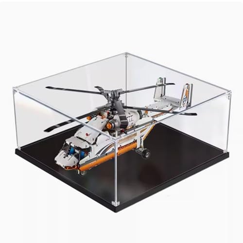 Acryl-Vitrine für Lego 42052 Dual-Rotor-Transport-Hubschrauber, entworfen zum Schutz der Serie, Geschenk-Staub-Aufbewahrungsbox (ohne Baustein-Modell) (2 mm) von XDHVBES