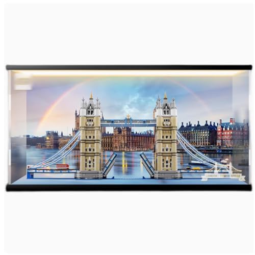 Acryl-Vitrine speziell für Lego 10214 London Bridge Twin Lego 10214 Modellkollektion Schutzhülle (Modellbausätze nicht im Lieferumfang enthalten) (ohne Licht) von XDHVBES