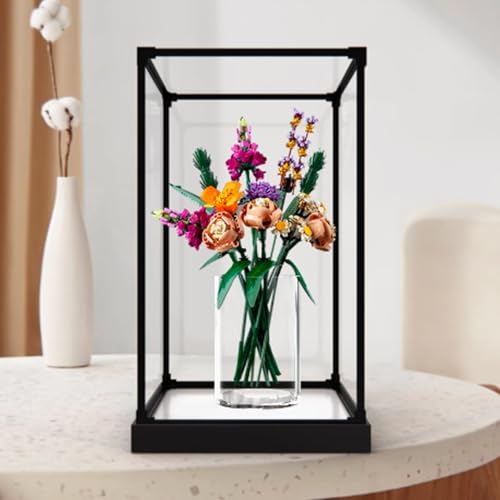 Acryl-Vitrine speziell für Lego 10280 Blumenstrauß Rosen Lego 10280 Modellsammlung Schutzhülle (Modellbausätze nicht im Lieferumfang enthalten) (Transparent B) von XDHVBES