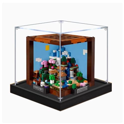 Acryl-Vitrine speziell für Lego 21265 Creative Workbench Lego 21265 Modellsammlung Schutzhülle Vitrine Geschenk schön verpackt (Modellbausätze nicht im Lieferumfang enthalten) (schwarzer Sockel) von XDHVBES