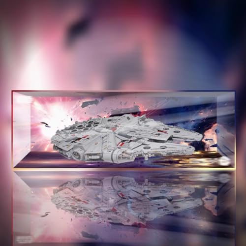 Acryl-Vitrine speziell für Lego 75192 Millennium Falcon Lego 75192 Modellkollektion Schutzhülle Vitrine Geschenk schön verpackt (Modellbausätze nicht im Lieferumfang enthalten) von XDHVBES