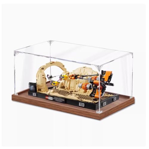 Acryl-Vitrine speziell für Lego 75380 Shuttle Racing Lego 75380 Modellkollektion, schützende Vitrine, Geschenk, schön verpackt (Modellbausätze nicht im Lieferumfang enthalten) (Transparent von XDHVBES