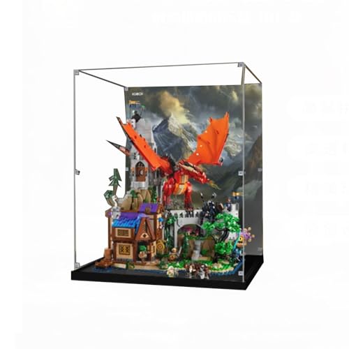 Staubdichte Vitrine aus Acryl, entworfen für die LEGO 21348 Dungeons and Dragons Modellserie (ohne Modellbausatz) von XDHVBES