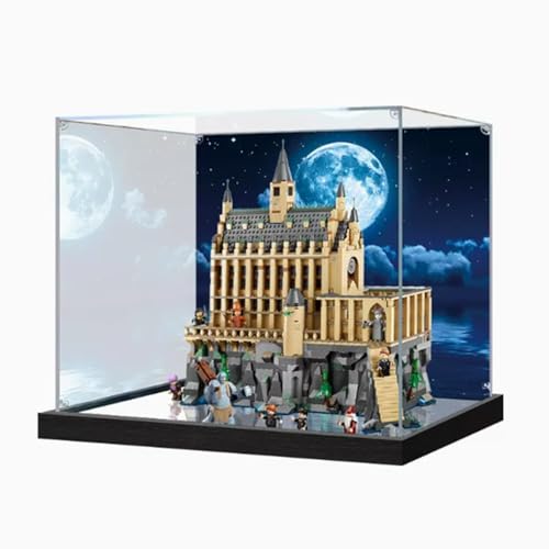 Transparente Acryl-Displaybox entworfen für Lego 76435 Modellschutz, Modell-Sammler-Displaybox, (ohne Modellbausatz) (52 x 27 x 47 cm), transparent (Spiegelhintergrund) von XDHVBES