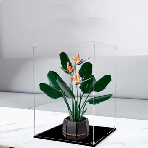 XDHVBES Acryl staubdichte Vitrine entworfen für Lego 10289 Paradiesvogel Bonsai Bonsai Bouquet Modell Kollektion Schutz Vitrine (Modellbausatz nicht im Lieferumfang enthalten) von XDHVBES