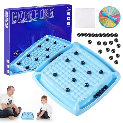 Lustiges Schachbrett Magnetisch, Schachspiel magnetisch mit Strafscheibe, Magnetic Chess mit 32 Magnetische Steine, Magnetic schachspiel,Tragbares Schachbrett-Party Für Familientreffen Und Camping von XEERUN