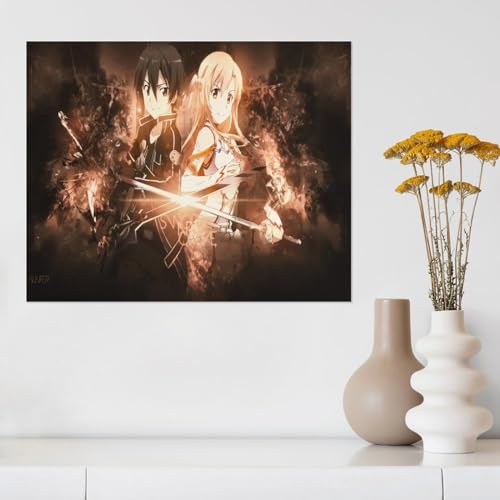 1000 Stück Puzzle Erwachsenen ，Puzzle Anime Sword Art Online，Papier Puzzle Montage Spielzeug Familie Interaktives Spiel（38x26cm）-Z215 von XENITE