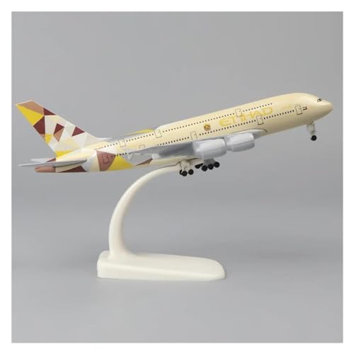 XENITE Ferngesteuertes Flugzeug Flugzeug-Verkehrsflugzeug-Modell, 20 cm, 1:400 Qatar A380, Metall-Replik, Legierungsmaterial, Luftfahrt-Spielzeug, Sammlerstücke(C) von XENITE