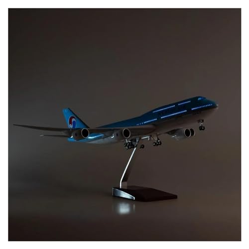 XENITE Ferngesteuertes Flugzeug Für Korean Air 747 B747 Airline Zivil Airliner Modell LED Licht Fahrwerk Flugzeug Modell Display 47CM 1/160 Flugzeug(with Light) von XENITE