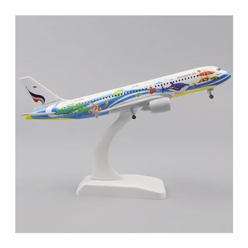 XENITE Ferngesteuertes Flugzeug Metallflugzeugmodell 20 cm 1:400 Vietjet A320 Mit Fahrwerk Ornamente Kinderspielzeug Jungen Geschenke(E) von XENITE