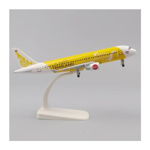 XENITE Ferngesteuertes Flugzeug Metallflugzeugmodell 20 cm 1:400 Vietjet A320 Mit Fahrwerk Ornamente Kinderspielzeug Jungen Geschenke(H) von XENITE