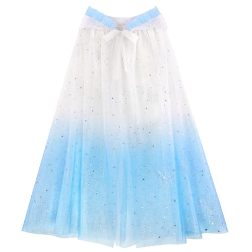 XEPST Prinzessin Umhang Mädchen, Kostüm Prinzessin Kinder, Verkleidung Mädchen Prinzessin, Halloween Karneval Kostüm Umhang Prinzessin Cosplay Party Kostüm für Mädchen von XEPST