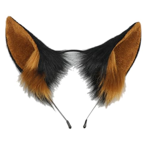 Niedlicher Haarreif mit Hundeohren, Cosplay-Charakter, vielseitig, Bankette, Hunde-Stirnbänder für Teenager, Frauen, Cosplay, Haarschmuck, Hundeohren, Haarband, Cosplay, Halloween, Cooler Dobermann von XEYYHAS