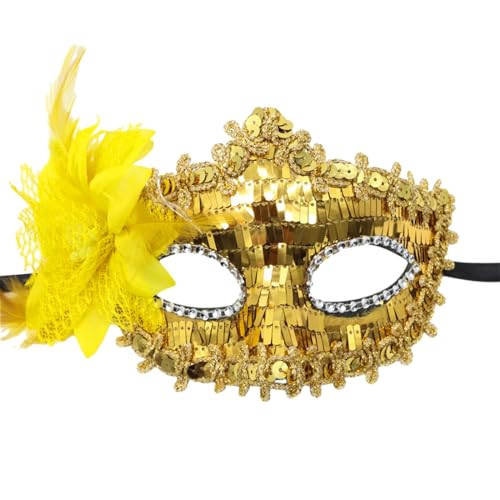 XEYYHAS Performances Maske Kostüm Halbgesichtsmaske Halloween Karneval Festival Maske Maskerade Ball Party Hochzeit Maske Halbgesichtsmaske für Damen Herren Karneval Maske für Erwachsene Halloween von XEYYHAS