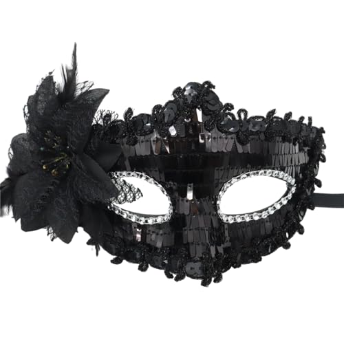 XEYYHAS Performances Maske Kostüm Halbgesichtsmaske Halloween Karneval Festival Maske Maskerade Ball Party Hochzeit Maske Halbgesichtsmaske für Damen Herren Karneval Maske für Erwachsene Halloween von XEYYHAS
