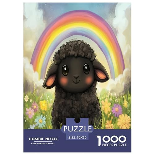 Cartoon Lamm Puzzle 1000 Teile Schwer Puzzle Spielzeug Lernspiel Impossible Herausforderungsspielzeug Für Erwachsene Und Kinder Ab 14 Jahren 70x50cm/1000pcs Cartoon Lamm Puzzle 1000 Teile Schwer Puzzle Spielzeug Lernspiel Impossible Herausforderungsspielzeug Für Erwachsene Und Kinder Ab 14 Jahren 70x50cm/1000pcs von XFKLYNVCJ