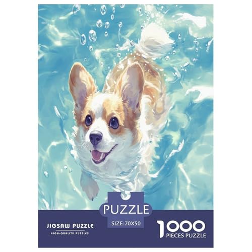 Corgi Puzzle 1000 Teile Schwer Puzzle Spielzeug Lernspiel Impossible Herausforderung Spielzeug Für Erwachsene Und Kinder Ab 14 Jahren 70x50cm/1000pcs Corgi Puzzle 1000 Teile Schwer Puzzle Spielzeug Lernspiel Impossible Herausforderung Spielzeug Für Erwachsene Und Kinder Ab 14 Jahren 70x50cm/1000pcs von XFKLYNVCJ