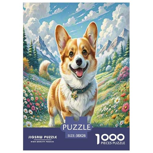 Corgi Puzzles 1000-teilige Schwer Puzzle Spielzeug Lernspiel Impossible Herausforderungsspielzeug Für Erwachsene Kinder 38x26cm/1000pcs Corgi Puzzles 1000-teilige Schwer Puzzle Spielzeug Lernspiel Impossible Herausforderungsspielzeug Für Erwachsene Kinder 38x26cm/1000pcs von XFKLYNVCJ