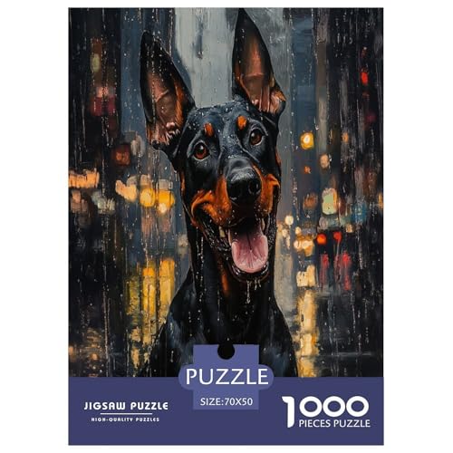Doberman Puzzles 1000 Teile Schwer Puzzle Spielzeug Lernspiel Impossible Herausforderungsspielzeug Für Erwachsene Kinder 70x50cm/1000pcs Doberman Puzzles 1000 Teile Schwer Puzzle Spielzeug Lernspiel Impossible Herausforderungsspielzeug Für Erwachsene Kinder 70x50cm/1000pcs von XFKLYNVCJ