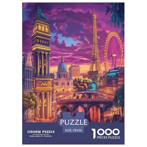 Eiffelturm Puzzles 1000 Teile Schwer Puzzle Spielzeug Pädagogisches Spiel Impossible Herausforderung Spielzeug Für Erwachsene Und Kinder in Bewährter 70x50cm/1000pcs Eiffelturm Puzzles 1000 Teile Schwer Puzzle Spielzeug Pädagogisches Spiel Impossible Herausforderung Spielzeug Für Erwachsene Und Kinder in Bewährter 70x50cm/1000pcs von XFKLYNVCJ