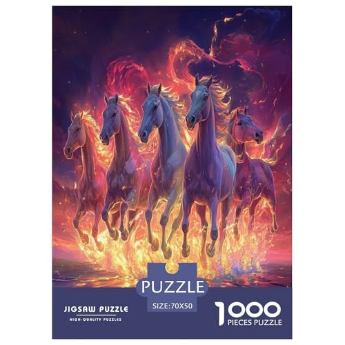 Fine Pferd Puzzle 1000 Teile Schwer Puzzle Spielzeug Lernspiel Impossible Herausforderung Spielzeug Für Erwachsene Und Kinder Ab 14 Jahren 70x50cm/1000pcs Fine Pferd Puzzle 1000 Teile Schwer Puzzle Spielzeug Lernspiel Impossible Herausforderung Spielzeug Für Erwachsene Und Kinder Ab 14 Jahren 70x50cm/1000pcs von XFKLYNVCJ