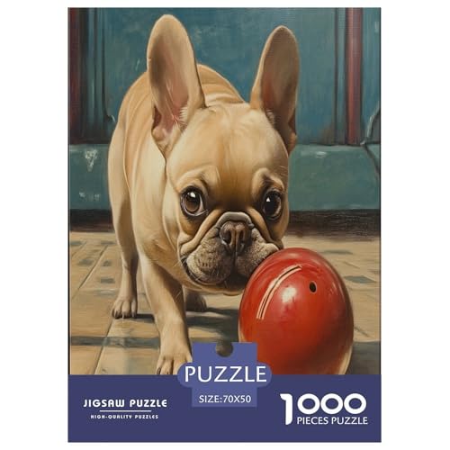 Französischer Bullhund Puzzles 1000 Teile Schwer Puzzle Spielzeug Lernspiel Impossible Herausforderung Spielzeug Für Erwachsene Und Kinder in Bewährter 70x50cm/1000pcs Französischer Bullhund Puzzles 1000 Teile Schwer Puzzle Spielzeug Lernspiel Impossible Herausforderung Spielzeug Für Erwachsene Und Kinder in Bewährter 70x50cm/1000pcs von XFKLYNVCJ
