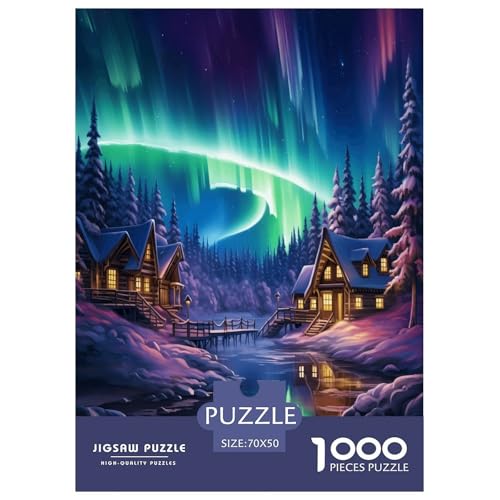 Nordlichter Puzzle 1000 Teile Schwer Puzzle Spielzeug Lernspiel Impossible Herausforderungsspielzeug Für Erwachsene Und Kinder Ab 12 Jahren 70x50cm/1000pcs Nordlichter Puzzle 1000 Teile Schwer Puzzle Spielzeug Lernspiel Impossible Herausforderungsspielzeug Für Erwachsene Und Kinder Ab 12 Jahren 70x50cm/1000pcs von XFKLYNVCJ