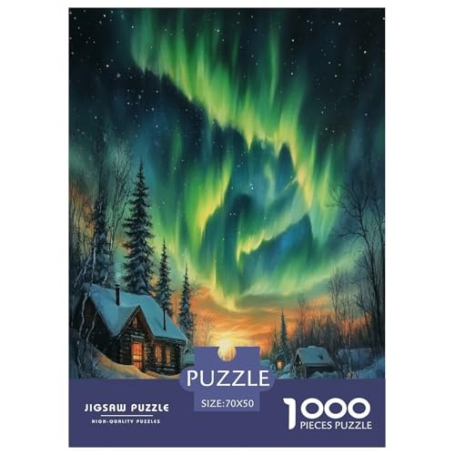Nordlichter Puzzle 1000-teilige Schwer Puzzle Spielzeug Pädagogisches Spiel Impossible Herausforderungsspielzeug Für Erwachsene Kinder 70x50cm/1000pcs Nordlichter Puzzle 1000-teilige Schwer Puzzle Spielzeug Pädagogisches Spiel Impossible Herausforderungsspielzeug Für Erwachsene Kinder 70x50cm/1000pcs von XFKLYNVCJ