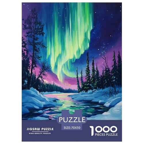 Nordlichter Puzzles 1000 Teile Schwer Puzzle Spielzeug Pädagogisches Spiel Impossible Herausforderung Spielzeug Für Erwachsene Kinder 70x50cm/1000pcs Nordlichter Puzzles 1000 Teile Schwer Puzzle Spielzeug Pädagogisches Spiel Impossible Herausforderung Spielzeug Für Erwachsene Kinder 70x50cm/1000pcs von XFKLYNVCJ