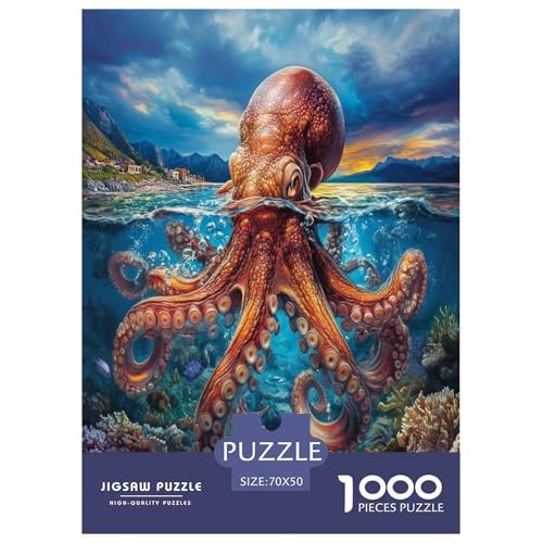 Octopus Puzzles 1000 Teile Schwer Puzzle Spielzeug Pädagogisches Spiel Impossible Herausforderungsspielzeug Für Erwachsene Kinder 70x50cm/1000pcs Octopus Puzzles 1000 Teile Schwer Puzzle Spielzeug Pädagogisches Spiel Impossible Herausforderungsspielzeug Für Erwachsene Kinder 70x50cm/1000pcs von XFKLYNVCJ