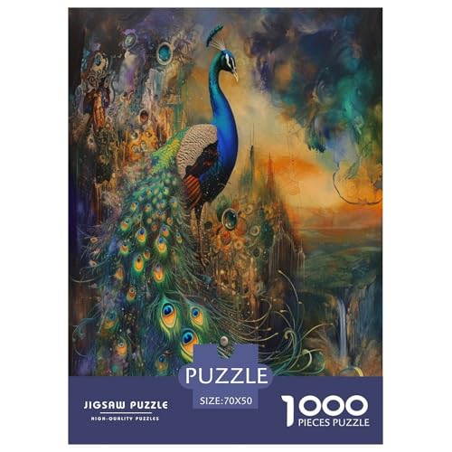 Pfauen Puzzle 1000 Teile Schwer Puzzle Spielzeug Pädagogisches Spiel Impossible Herausforderung Spielzeug Für Erwachsene Und Kinder Ab 12 Jahren 70x50cm/1000pcs Pfauen Puzzle 1000 Teile Schwer Puzzle Spielzeug Pädagogisches Spiel Impossible Herausforderung Spielzeug Für Erwachsene Und Kinder Ab 12 Jahren 70x50cm/1000pcs von XFKLYNVCJ