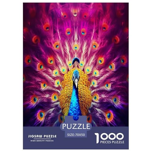 Pfauen Puzzle 1000-teilige Schwer Puzzle Spielzeug Pädagogisches Spiel Impossible Herausforderungsspielzeug Für Erwachsene Kinder 70x50cm/1000pcs Pfauen Puzzle 1000-teilige Schwer Puzzle Spielzeug Pädagogisches Spiel Impossible Herausforderungsspielzeug Für Erwachsene Kinder 70x50cm/1000pcs von XFKLYNVCJ