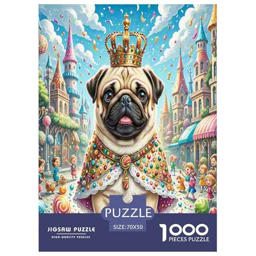 Pug Puzzle 1000-teilige Schwer Puzzle Spielzeug Lernspiel Impossible Herausforderungsspielzeug Für Erwachsene Kinder 70x50cm/1000pcs Pug Puzzle 1000-teilige Schwer Puzzle Spielzeug Lernspiel Impossible Herausforderungsspielzeug Für Erwachsene Kinder 70x50cm/1000pcs von XFKLYNVCJ