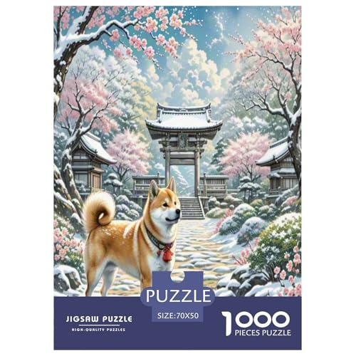 Shiba Inu Puzzles 1000 Teile Schwer Puzzle Spielzeug Pädagogisches Spiel Impossible Herausforderungsspielzeug Für Erwachsene Kinder 70x50cm/1000pcs Shiba Inu Puzzles 1000 Teile Schwer Puzzle Spielzeug Pädagogisches Spiel Impossible Herausforderungsspielzeug Für Erwachsene Kinder 70x50cm/1000pcs von XFKLYNVCJ