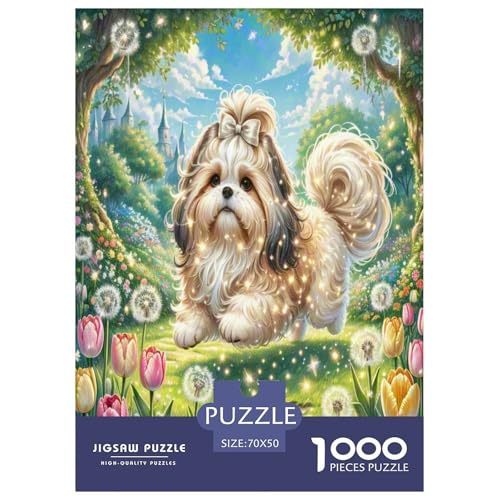 Shih Tzu Puzzle 1000 Teile Schwer Puzzle Spielzeug Pädagogisches Spiel Impossible Herausforderungsspielzeug Für Erwachsene Kinder 70x50cm/1000pcs Shih Tzu Puzzle 1000 Teile Schwer Puzzle Spielzeug Pädagogisches Spiel Impossible Herausforderungsspielzeug Für Erwachsene Kinder 70x50cm/1000pcs von XFKLYNVCJ